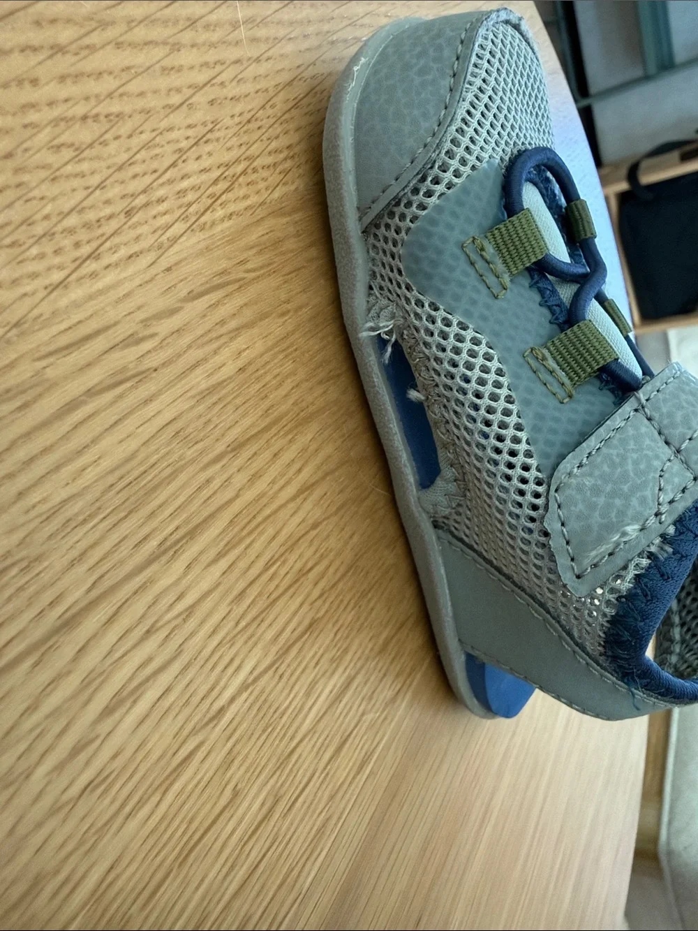 Size 6C See Kai Run blue/ grey flex sole sandals